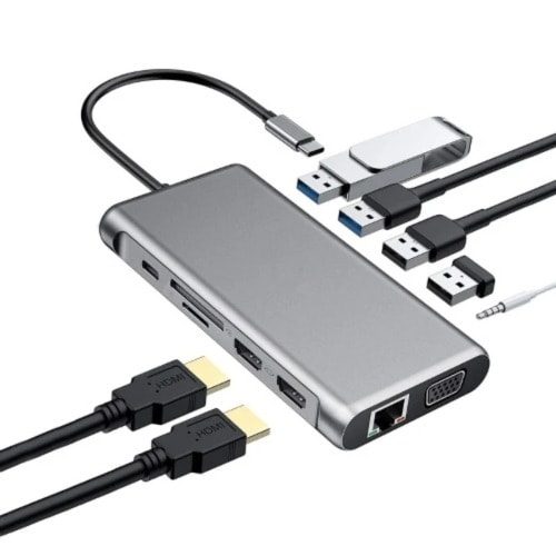 Type C To Hdmi 12 In 1 Adapter