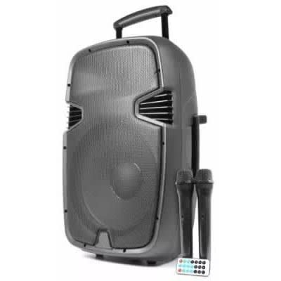 Rechargeable Bluetooth PA 15" Speaker System With Wireless Microphone Radio & SD/USB Slots