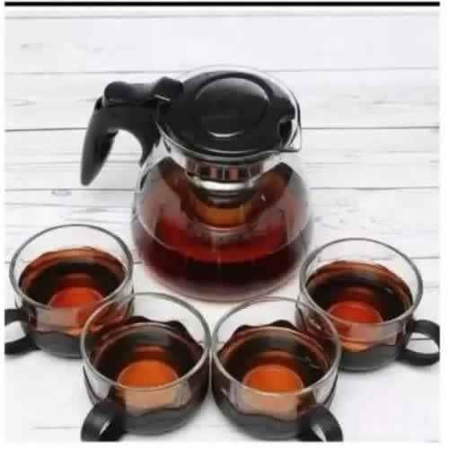 Glass Teapot And Teacup Set