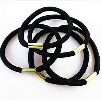 Elastic Hair Band   - 10 Pieces - Black