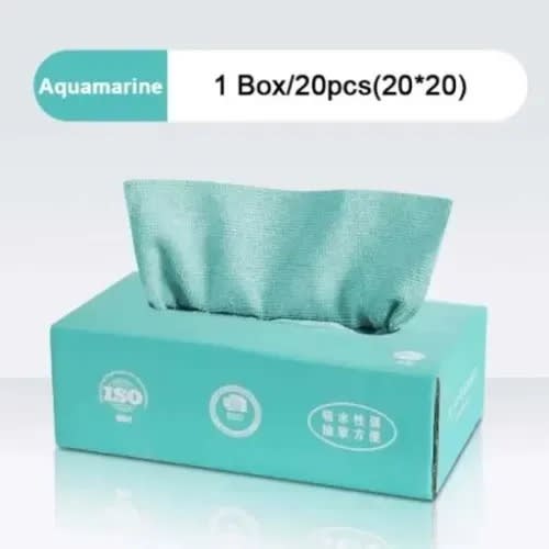 Washable Reusable Kitchen Tissue Towel - 20pcs - Green