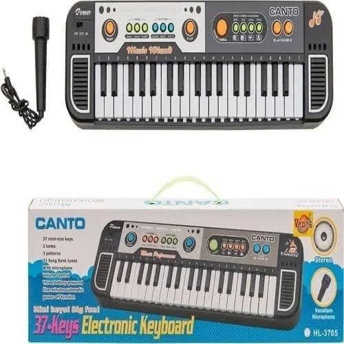 37 Key Synthesizer Multi-function Electronic Keyboard With Microphone