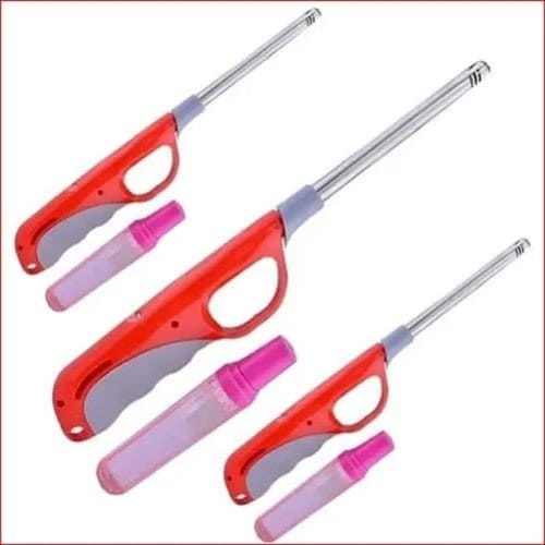 Gas Lighter With Refill-3 Pieces