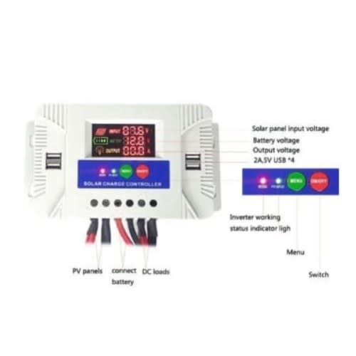 Yongfa - Solar Charge Controller - Pwm 12V /24V Dc Auto 30a