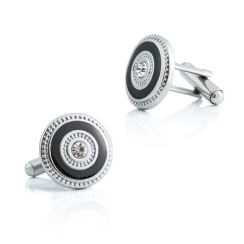Classic Design Mens Shirt Cufflinks - Black