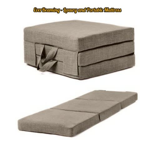 Orthopedic Foldable And Camp Mattress  - Brown