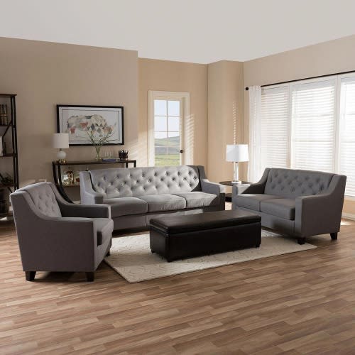 Baxton Studio Arcadia Contemporary Sofa Set