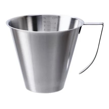 Idealisk Graduated Jug - Stainless Steel - 1 Litre
