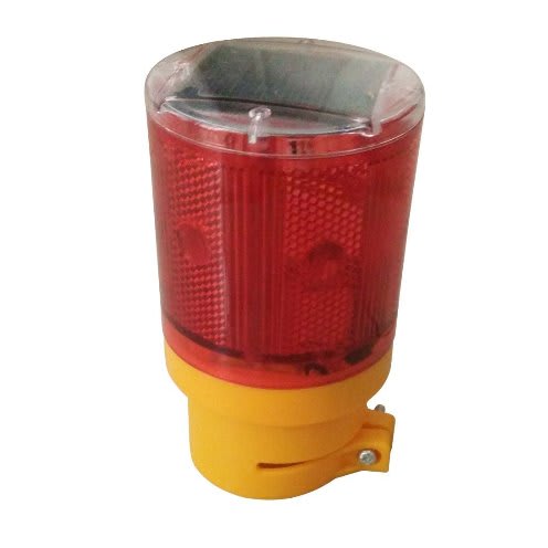 Solar LED Strobe Warning Traffic Beacon Light
