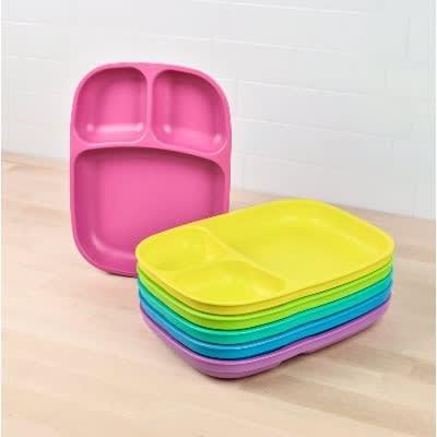 Re-play Divided Plates - Pack Of 3 - Multicolour