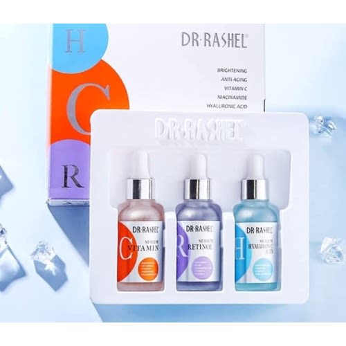Dr Rashel Anti-aging Moisturizing Vitamin C Facial Serum - 3 In 1 Pack Set - 30ml Each