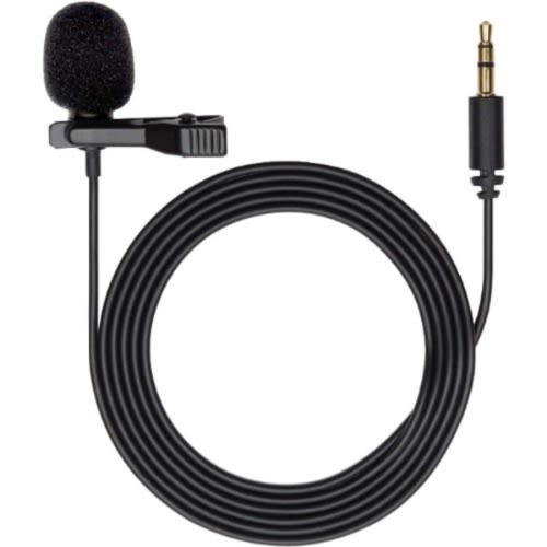 3.5mm Mini Studio Hands Free Microphone Lapel Clip On Mic For Cameras, Phones & Pc