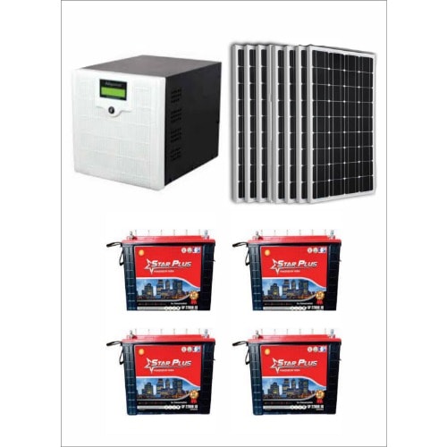 Afripower 3.5kva Inverter System With 4 Units 220Ah Starplus Tubular Battery /8 Solar Panels