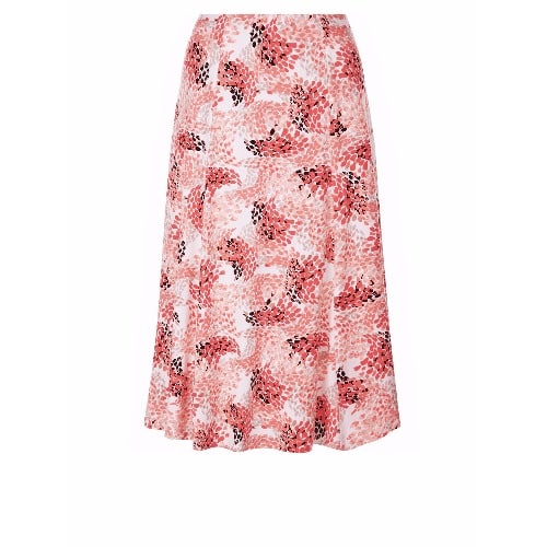 Tear Drop Print Jersey Skirt