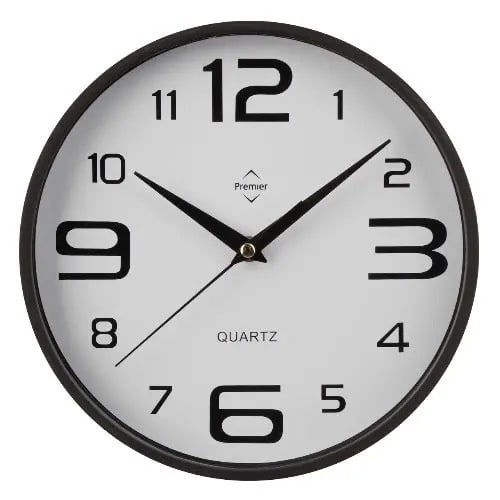 Wall Clock With Plastic Frame -26cm