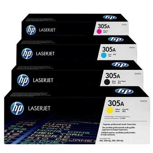 Hp 305A Combo Toner Set- Cyan - Yellow - Magenta & Black