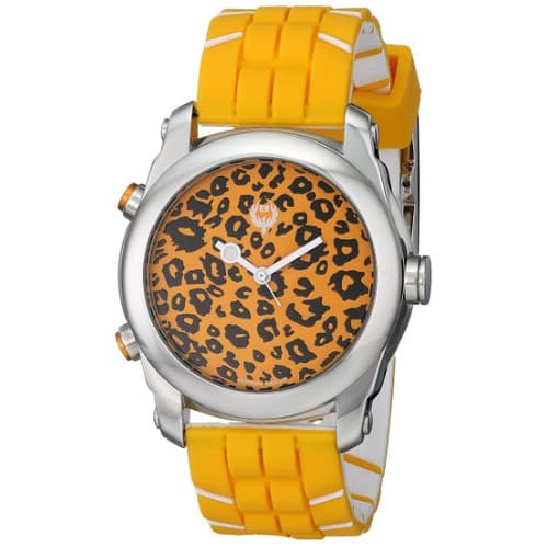 Unisex 13.04-01 "Buzz" Analog-Digital Reversible Display Watch with Rubber Strap