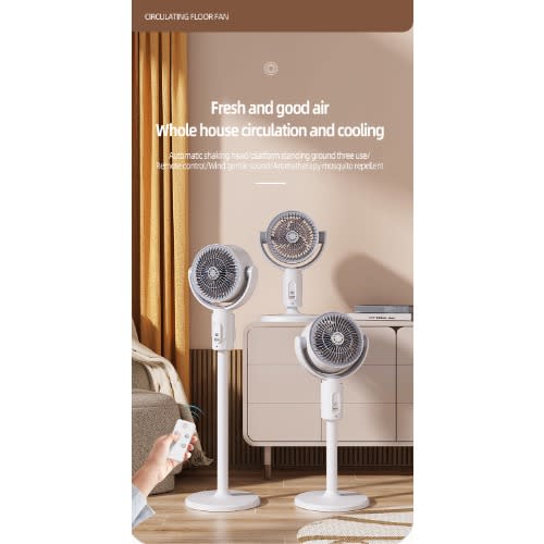 Usb Rechargeable Remote Control Extendable Cool Air Circulation Fan