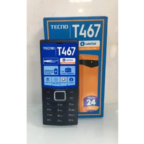 Tecno T467 - 2.4'' - Fm - Triple Sim - 2500 Mah- Black