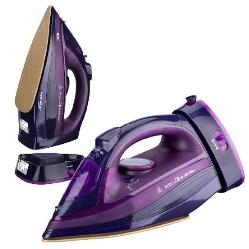 Adjustable Cordless Electric Steam Iron + Non Stick Ceramic Soleplate - 2400w - SC100