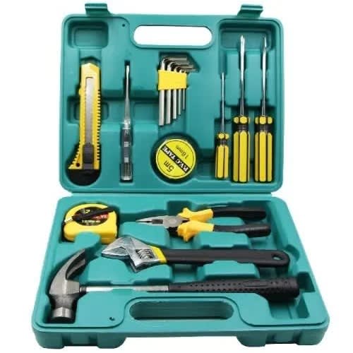 Hand Repair Home Tools Box Set - 16 Pieces