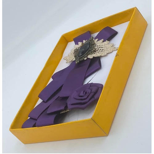 Silk Barrister 2-in-1 Men's Bow Tie N Lapel