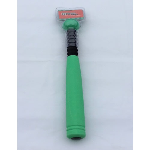 24" Baseball Bat With Ball - Green