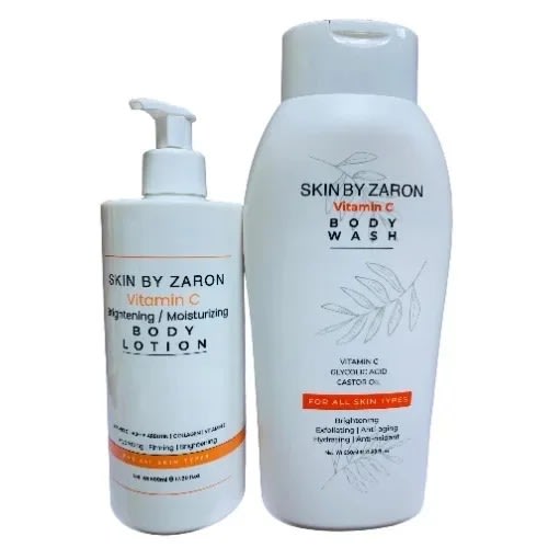 Skin By Zaron Vitamin C Body Lotion - 500ml & Vitamin C Body Wash - 650ml