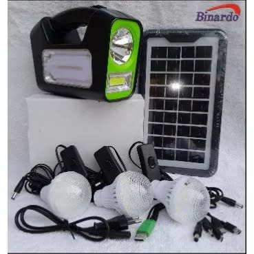 Solar Emergency Lighting System Kit - 3 Bulbs - Cafini Cn-l8857xt