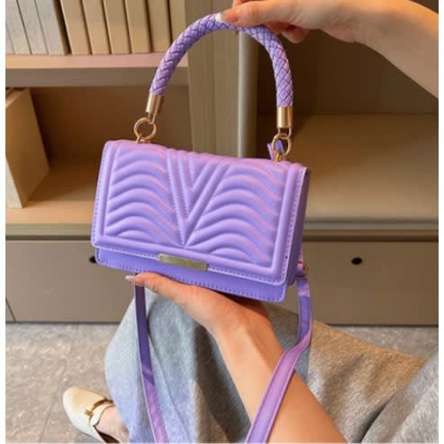 Ladies Classic Handbag - Purple