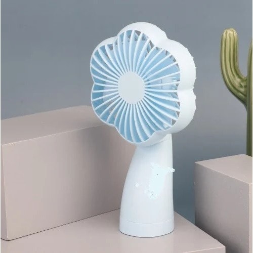 Mini Rechargeable Fan With Color Changing Led Light