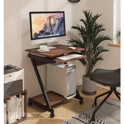 Pc & Laptop Desk Table Work Station - Brown