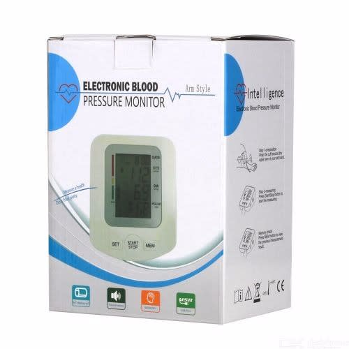 Upper Arm Style Blood Pressure Monitor With LCD Backlight