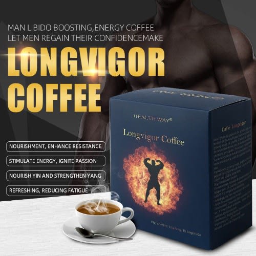 Healthway Longvigor Coffee - Boost Men's Sexual Performance - 10g/Bag X 10
