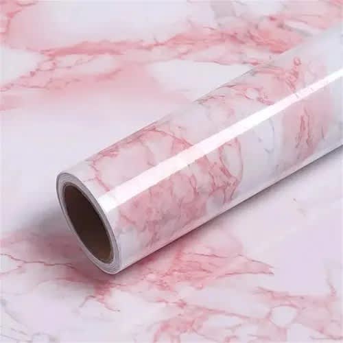 Marble Wallpaper - 60cm X 5m - Pink