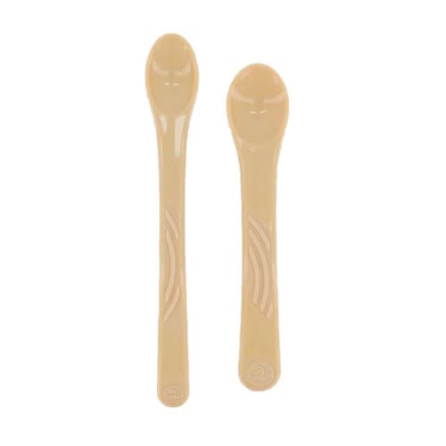 Set Of 2 Feeding Spoon - 4+mth - Pastel Beige