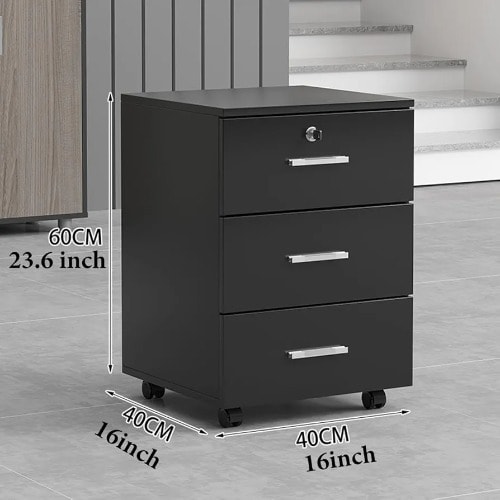 Wooden Mobile Filing Cabinets With Drawers