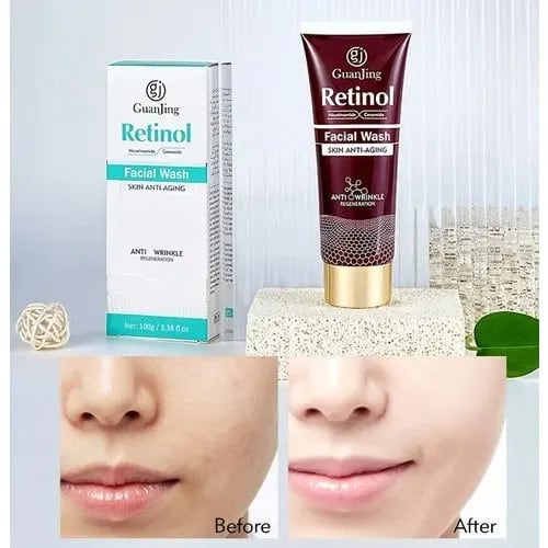 Guanjing Facial Wash With Retinol Nicotinamide Anti-wrinkle & Anti-aging - 100g