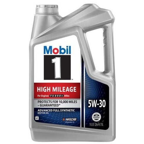 Mobil 1 High Mileage Full Synthetic Motor Oil 5w-30 - 5 Quart