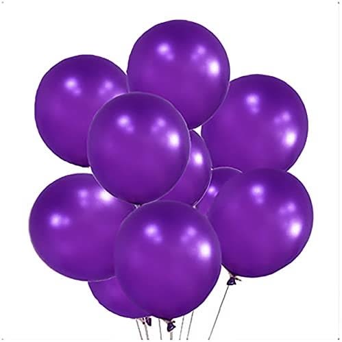 12" Helium Latex Party Balloons - Deep Purple - 100pcs