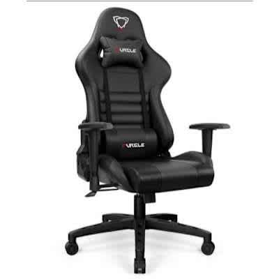 Executive Furgle Gaming Chair With Footrest - Black