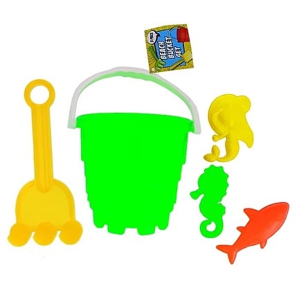 Beach Bucket Set - Green - 5Pieces