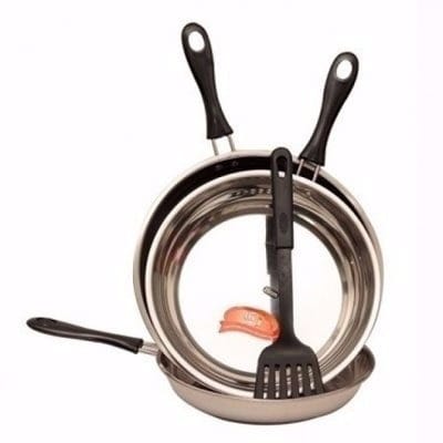 Stainless Frying Pan - Set of 3