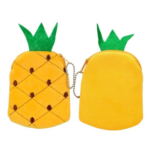 Plush Fruit Purse - Pineapple -Yellow
