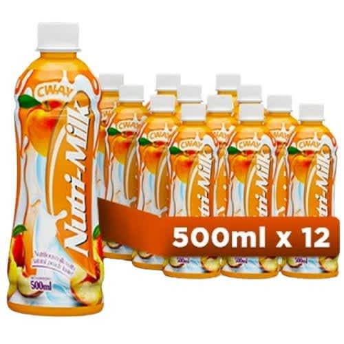 Cway Nutri-milk Peach Flavor 500ml X12