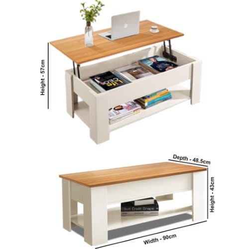 Lift-top Coffee Table With Large Storage