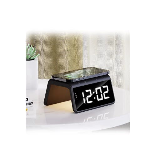W320 Wireless Charging With Alarm Clock And Ambient Light