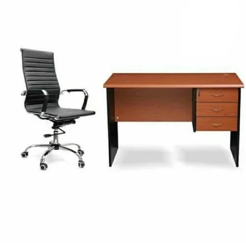 Set Of Office Table And Adjustable Chair