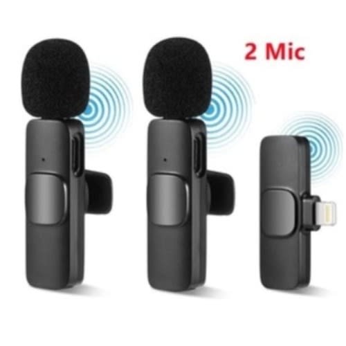 K9 Dual Microphone Lightning Connector Wireless Microphone