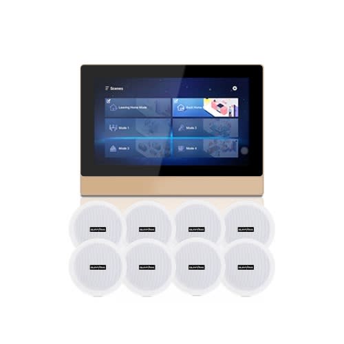 Tuya Smart Wifi Bluetooth In-wall Amplifier With Touch Screen Android 8.1 System